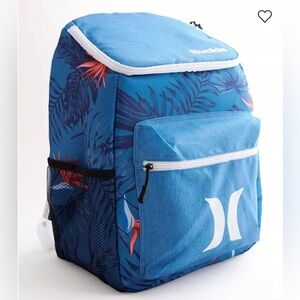 Buckle Hurley Spring Cooler Backpack‎ Insulated Tropical Floral Blue NEW
